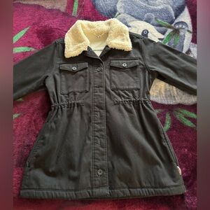 Cosco Hang Ten Black Utility Jacket with Cream Collar